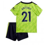 Manchester United Antony #21 Fußballbekleidung 3rd trikot Kinder 2022-23 Kurzarm (+ kurze hosen)